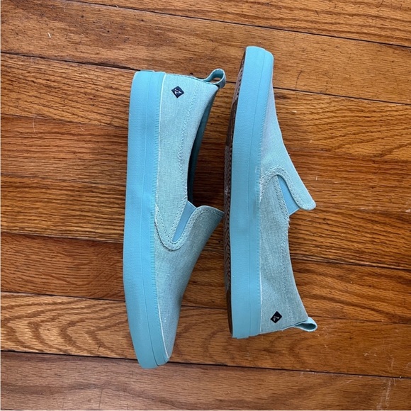 Sperry Blue Slip Ons - Picture 4 of 6